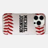 Baseball Softball Nähen Benutzerdefinierter Text Case-Mate iPhone Hülle (Rückseite (Horizontal))