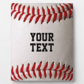 Baseball Softball Nähen Benutzerdefinierter Text Fotoplatte (Vorderseite)