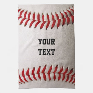 Baseball Softball Nähen Benutzerdefinierter Text Geschirrtuch