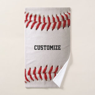 Baseball Softball Nähen Benutzerdefinierter Text Handtuch