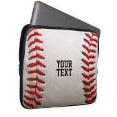 Baseball Softball Nähen Benutzerdefinierter Text Laptopschutzhülle (Vorne Rechts)