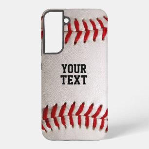 Baseball Softball Nähen Benutzerdefinierter Text Samsung Galaxy Hülle