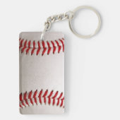 Baseball Softball Nähen Benutzerdefinierter Text Schlüsselanhänger (Rückseite)