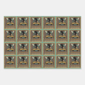 Baseball Softball Name Age Number Birthday Geschenkpapier Set (Vorderseite 2)