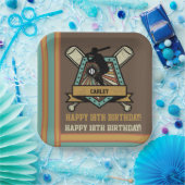 Baseball Softball Name Age Number Birthday Pappteller (Party)