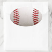 Baseball Softball Ovaler Aufkleber (Tasche)