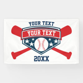 Baseball-Softball personifizieren Banner