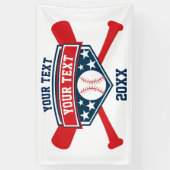 Baseball-Softball personifizieren Banner (Vertikal)