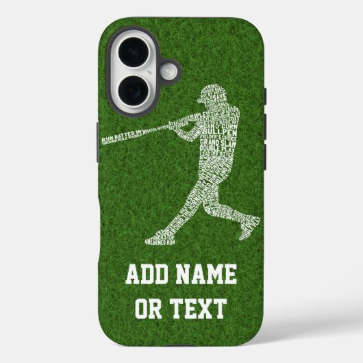 Baseball Softball Player Terminologie Case-Mate iPhone Hülle (Rückseite)