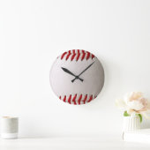 Baseball Softball Runde Wanduhr (Zuhause)