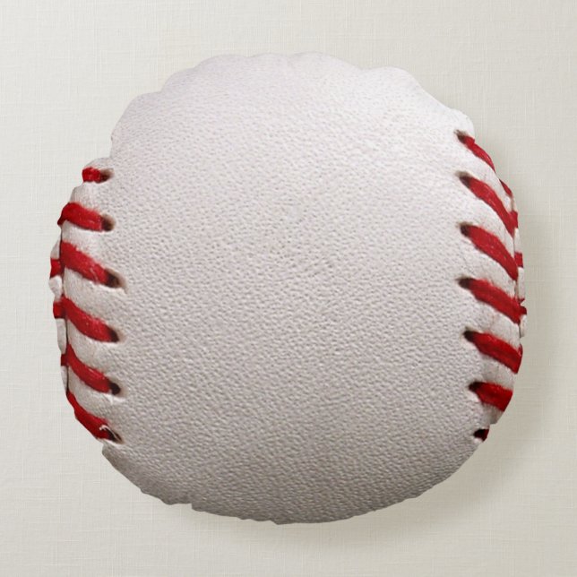 Baseball Softball Rundes Kissen (Vorderseite)