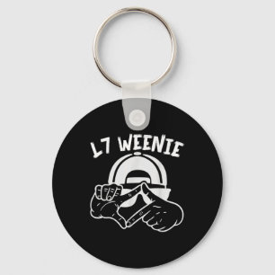 Baseball Softball Saison L7 Weenie Lustige Jungen Schlüsselanhänger