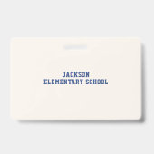 Baseball Softball School Teacher Student Hall Pass Ausweis (Rückseite)