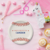 Baseball Softball Sport Happy Geburtstag Party Pappteller (Party)