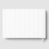 Baseball Softball Sport Herz Pinstripe Hochzeit Gästebuch (Rückseite)