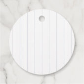 Baseball Softball Sport Herz Pinstripe Hochzeit Geschenkanhänger (Rückseite)