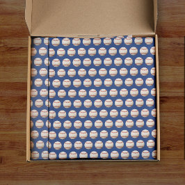 Baseball Softball Sport Muster Red White & Blue Seidenpapier