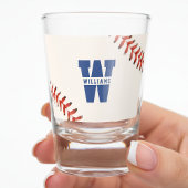 Baseball Softball Sport Name Monogram Schnapsglas