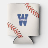 Baseball Softball Sport Name Monogramm Dosenkühler (Vorderseite)