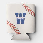 Baseball Softball Sport Name Monogramm Dosenkühler (Rückseite)