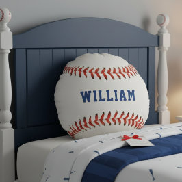 Baseball Softball Sport Name Rundes Kissen