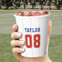 Baseball Softball Sport Pinstrip Geburtstagsparty Pappbecher