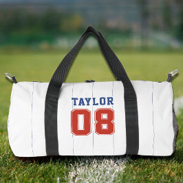 Baseball Softball Sport Pinstripe Duffle Bag