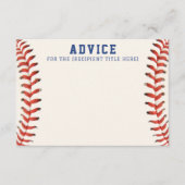 Baseball Softball Sportberatung Begleitkarte (Vorderseite)