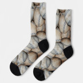 Baseball Softballs Socken (Linkes Detail)