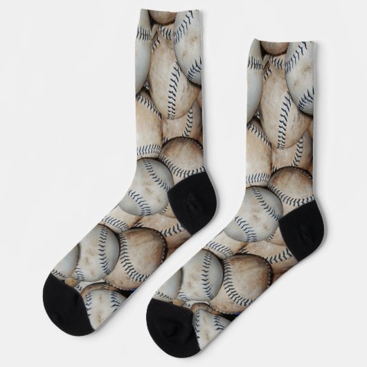 Baseball Softballs Socken (Linkes Detail)