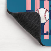 Baseball Sonnige Tage Doppelschläge Mädchen Spielt Mousepad (Ecke)