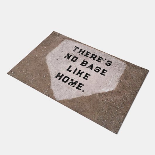 Baseball-Spaß Fußmatte (Schrägansicht)