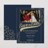 Baseball-Speichern Sie das Datum mit Foto Save The Date (Vorne/Hinten)