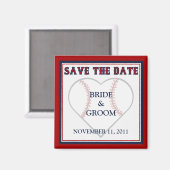 Baseball speichern Sie die Datumsmagnete Magnet (Vorderseite/Rückseite)