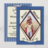 Baseball-Speichertermin Save The Date (Vorne/Hinten)