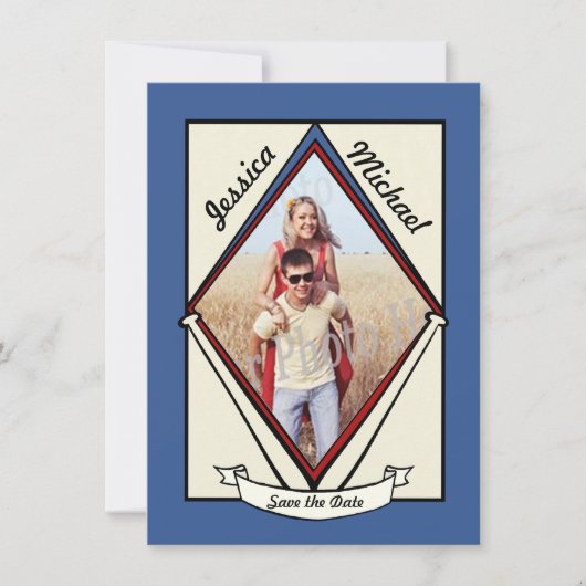 Baseball-Speichertermin Save The Date (Vorderseite)