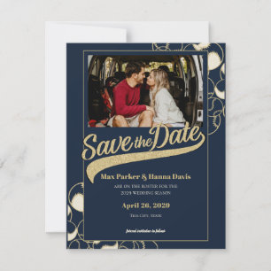 Baseball-Spendet-das-Datum-mit-Foto Save The Date