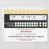 Baseball-Spiel Einladung (Vorderseite)