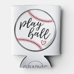Baseball spielen, Personalisierte Name Nummer - GL Dosenkühler