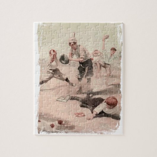 Baseball spielen puzzle (Vertikal)