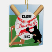Baseball ⚾ Spieler (Catcher) Keramikornament (Rechts)