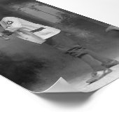Baseball-Spieler, der Bat hält Poster (Ecke)