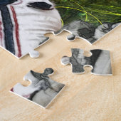 Baseball-Spieler, der einen Ball fängt Puzzle (Seite)