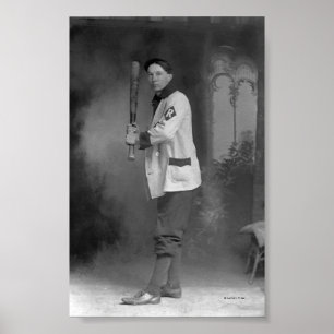 Baseball-Spieler, der Schläger hält Poster