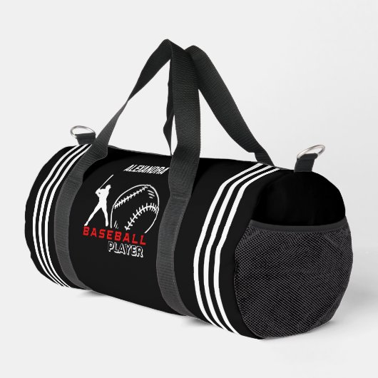 Baseball-Spieler, Geburtstagsgeschenk, Team Duffle Bag (Rechte Ecke)