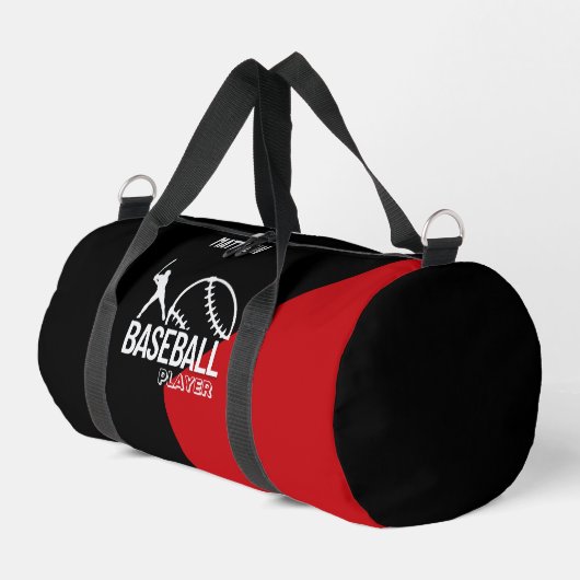 Baseball-Spieler, Geburtstagsgeschenk, Team Duffle Bag (Linke Seite)