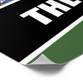 Baseball-Spieler individualisierbares Geschenk in Poster (Ecke)