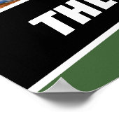 Baseball-Spieler individualisierbares Geschenk in Poster (Ecke)