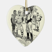 Baseball: Spieler Keramik Ornament (Rechts)