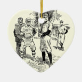 Baseball: Spieler Keramik Ornament (Vorne)